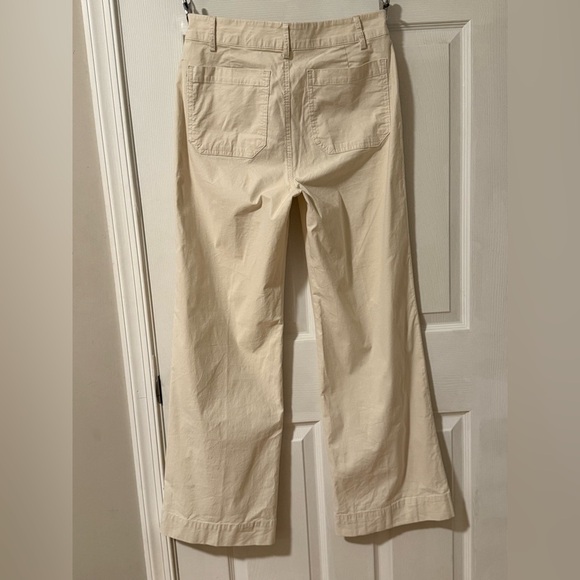 NWT J. Crew Natural Wide-Leg Trousers - Picture 3 of 3